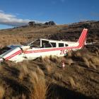 The Glenorchy Air Piper Cherokee which crashed near the Poolburn Reservoir in 2014. PHOTO: NZ...