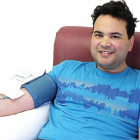 University of Otago student Warren Walker donates plasma at the Dunedin branch of the New Zealand...