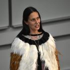 Prof Jacinta Ruru speaking yesterday. PHOTO: GREGOR RICHARDSON





