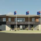 Artist's impression of Highlands Motorsport Park's proposed apartments. Graphic supplied.