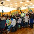 Teachers and support staff show their opposition to the Government’s lump-sum funding proposal...