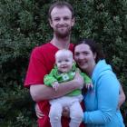 James Grant, his wife Katherina and their son Dominic say they are humbled by the support...