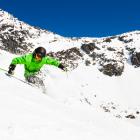 Niall Haslam, of Queenstown, makes the most of this week’s spring snowfall at the Remarkables ski...