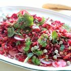 Raw salad. Photo by Simon Lambert.