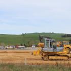 Development has begun of the site near Gore where a new milk powder plant will be built. Photo:...
