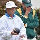 Jamie Hill (right), of Auckland, cannot bear to look as eventual winner Mike Kernaghan (left), of...