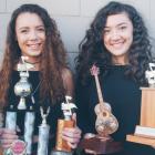 Musical duo Just Us, Teisha Seymour (left) and Karina Murray-Dodd, won the senior overall award...