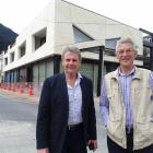 Skyline Enterprises Ltd chairman Mark Quickfall (left) and architect Michael Wyatt, in front of...