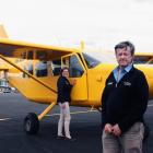 Southern Alps Air owners Paul and Anne Cooper with their new GA8 Airvan, which was delivered from...