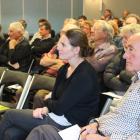 Manuherikia Catchment Water Strategy Group chairman Allan Kane addresses the audience at a...