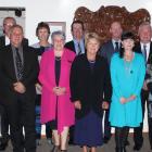 The new Clutha District Council (back, from left) Mayor Bryan Cadogan, Cr Rachel Jenkinson, Cr...