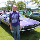 Sue Dowdell, of Balclutha, took her 1971 Dodge Challenger to the Kaitangata Car Show and Run on...