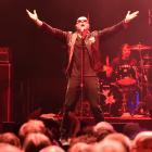 The Cult  vocalist Ian Astbury performs at the Dunedin Town Hall on Saturday. Photo: Craig Baxter.