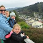 Former Dunedin woman Susanne Dunnett with her children (from left) Jordan, Ben and Neve during a...
