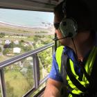 Jordan Hopcroft, of Garden City Helicopters above Goose Bay, south of Kaikoura after the Monday...