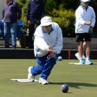Mike Kernaghan in action at the Speight’s Invitation singles at the North East Valley Bowling...