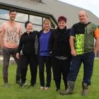 Kaitangata Community Hall committee members (from left) Aaron Jury, Debbie Ferguson, Rochelle...