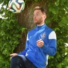 Irishman Danny Furlong (27) at Football South headquarters yesterday.  He will play his first...