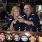 Publicans Vicki and Allan Hall toast the 50th anniversary of the opening of the Golden Fleece...