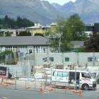 A 54-room boutique hotel being built in Henry St, central Queenstown. Photo: Guy Williams.