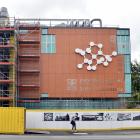 The removal of scaffolding has revealed the new exterior of University of Otago's chemistry...