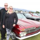 Barry and Liz Carmichael, of Dunedin, with their  1959 Chevrolet Impala Sports Coupe at the...