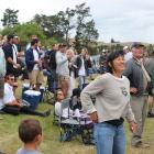 Members of the crowd cheer on their picks. Photos: Jono Edwards.