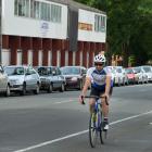 A cyclist passes the North Ground, where the new cycle lane will result in the removal of most of...