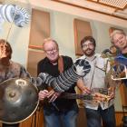 Having fun with Javanese shadow puppets while creating the soundtrack to a new educational film...