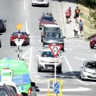 Traffic backs up on Queenstown’s Stanley St earlier this year. Traffic lights were subsequently...