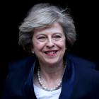 Theresa May speaks to reporters after being confirmed as the leader of the Conservative Party and...