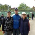 Three generations of one family who won the Green Island open triples tournament. Pictured (from...