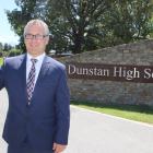 New Dunstan High School principal Reece Goldsmith begins the first week of the school year. Photo...