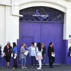 Cadbury Staff  outside the iconic Dunedin Cadburys factory. Photo: ODT.