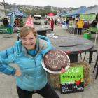 Oamaru Farmers' Market manager Lucianne White at a market celebration last year. The market could...