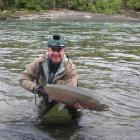 Shaun McCann hooks a steelhead trout in Canada. Photo: supplied.