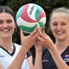 Otago Girls' High School pupils Maddy Campbell (left) and Jenna Thorne, after being selected for...