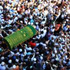 Supporters carry the coffin of Ko Ni, a prominent member of Myanmar's Muslim minority and legal...