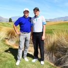 Asian Tour chairman Jimmy Masrin (left) with his son, professional golfer Danny Masrin (24),...