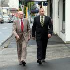 Rowland Woods Legal Ltd managing director Rowland Woods (left) and Dunedin office manager...