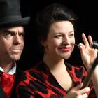 Variety artists David Ladderman and Lizzie Tollemache are set for their magic and sideshow stunt...