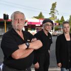 Staff and owners of Wakari businesses (from left) Tony and Heather Cummings, of Barbecue Bill, Jo...