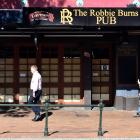 Dunedin's Robbie Burns Pub building is being strengthened. Photo by Gregor Richardson.
