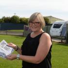 Taieri Communities Facility Trust chairwoman Irene Mosley at the preferred site for a new aquatic...