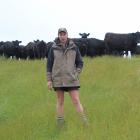 Allen Gregory with some of Mount Linton Station's Angus cows and calves. Photo by Nicole Sharp.