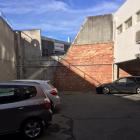 A wall an Australian policeman fell from in central Dunedin. Photo: Shawn McAvinue