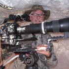 Quinn films from a hide in Arizona. Last year he used Canon’s new 50-1000mm lens to film in Tibet but usually he uses a Canon 100mm-400mm lens with extenders that give him up to 800mm focal length and allow him to film animals close-up from a distance. PH