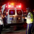 Emergency services at the scene after a structural collapse in a car park under construction in Mexico City. Photo: Reuters