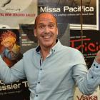 Arts Festival Dunedin director Nicholas McBryde yesterday celebrates the announcement of the...