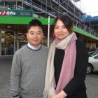 Frankie Chan and Vivian Pan outside employer Aotea New Zealand. Photo: Paul Taylor.